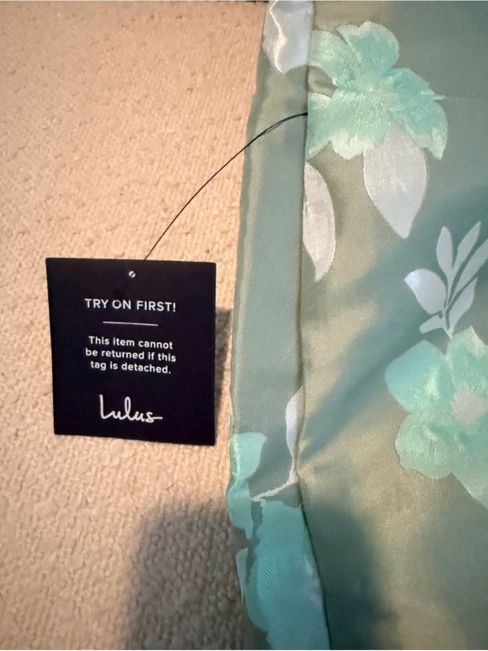 NWT Lulu's Mint Mini Dress - Picture 8 of 8
